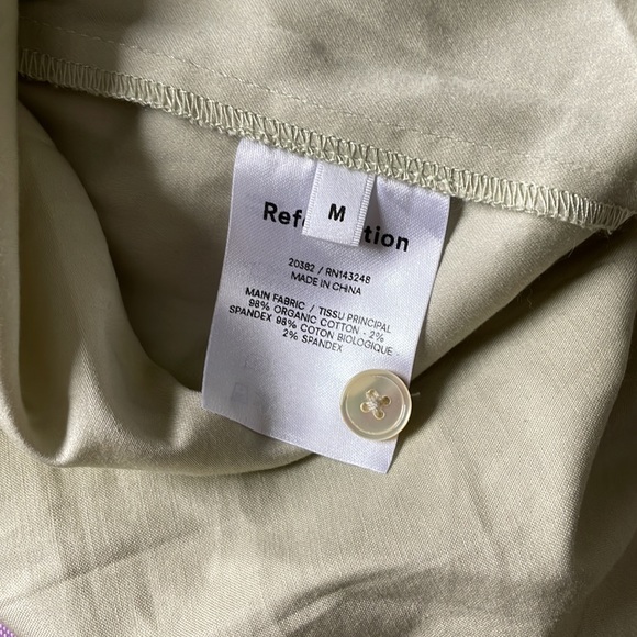 Reformation Beckett Sage Mini Dress - Picture 5 of 8